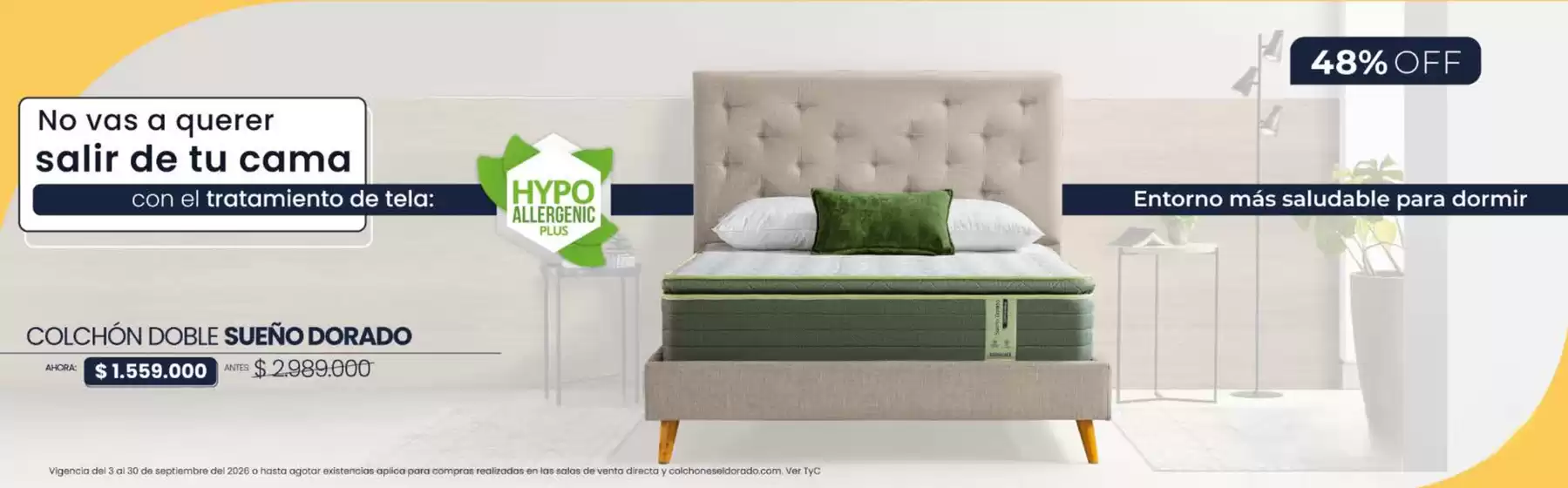 Catálogo Colchones El Dorado | Descuentos Hasta 48% OFF | 2026-09-09T00:00:00.000Z - 2026-09-30T00:00:00.000Z