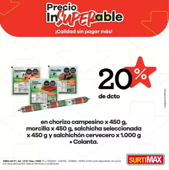 Catálogo Surtimax | Precio InSUPERable | 2026-09-09T00:00:00.000Z - 2026-09-13T00:00:00.000Z