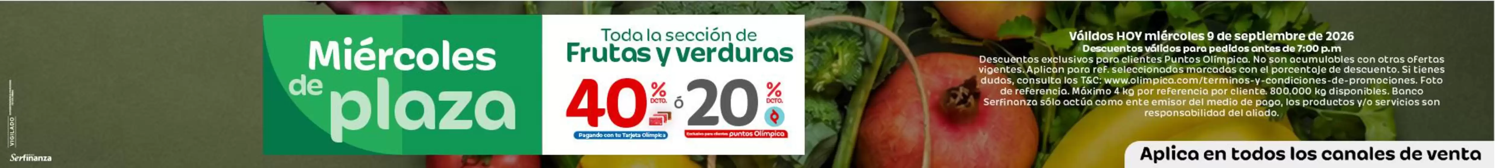 Catálogo Olímpica en Puerto Rico Meta | Gangas exclusivas | 2026-09-09T00:00:00.000Z - 2026-09-09T00:00:00.000Z