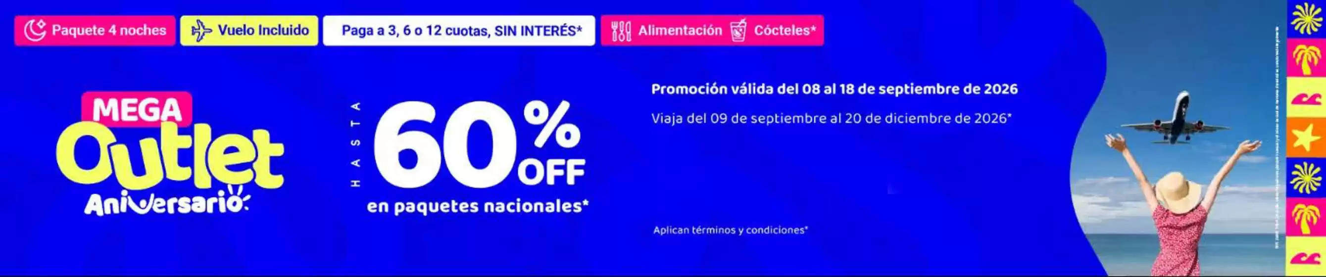 Catálogo On Vacation | Mega Outlet Hasta 60% OFF | 2026-09-09T00:00:00.000Z - 2026-09-18T00:00:00.000Z