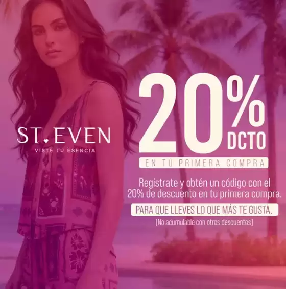 Catálogo St. Even | 20% OFF en tu primera compra | 2026-09-10T00:00:00.000Z - 2026-11-15T00:00:00.000Z