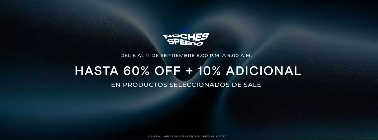Catálogo Speedo en San Sebastián de Buenavista | Hasta 60% OFF+ 10% adicional | 2026-09-10T00:00:00.000Z - 2026-09-10T00:00:00.000Z