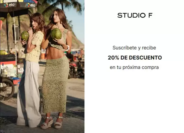 Catálogo Studio F | Suscríbete y recibe 20% de DCTO en tu próxima compra | 2026-09-10T00:00:00.000Z - 2026-09-30T00:00:00.000Z
