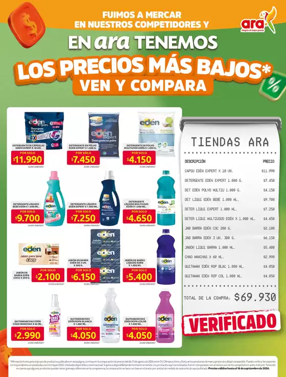 Catálogo Ara en Puerto Concordia | Folleto ahorro S37 | 2026-09-10T00:00:00.000Z - 2026-09-16T00:00:00.000Z