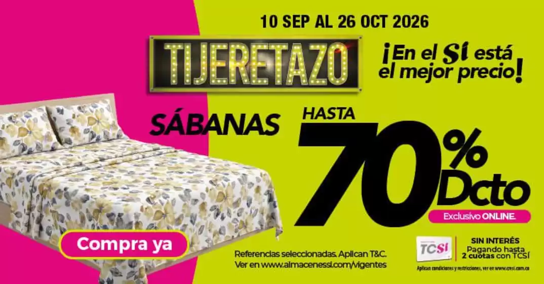 Catálogo Almacenes Sí en Puerto Parra | Descubre ofertas atractivas | 2026-09-10T00:00:00.000Z - 2026-10-26T00:00:00.000Z