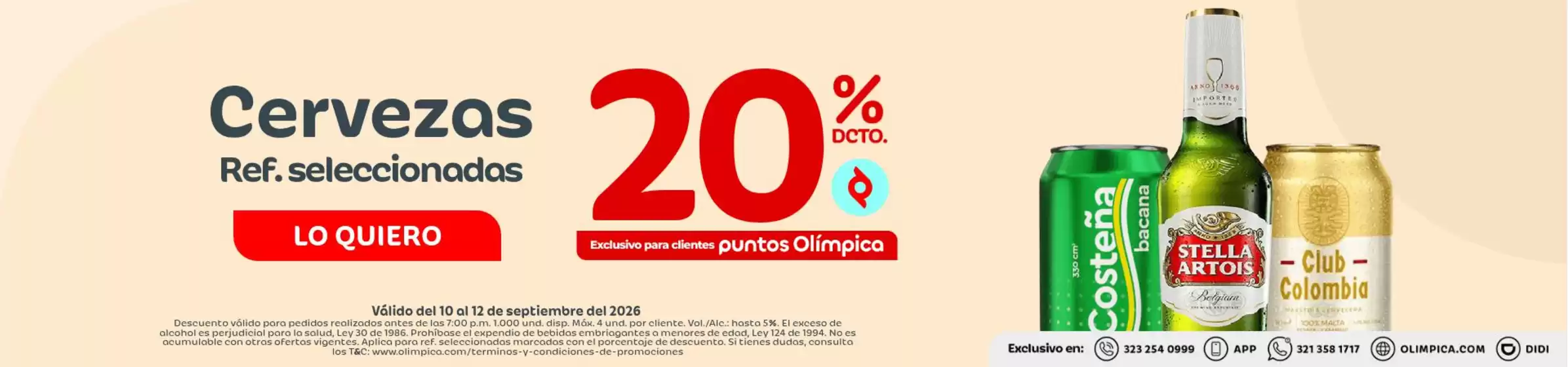 Catálogo Olímpica en Baranoa | Ofertas principales para todos los cazadores de gangas | 2026-09-10T00:00:00.000Z - 2026-09-12T00:00:00.000Z