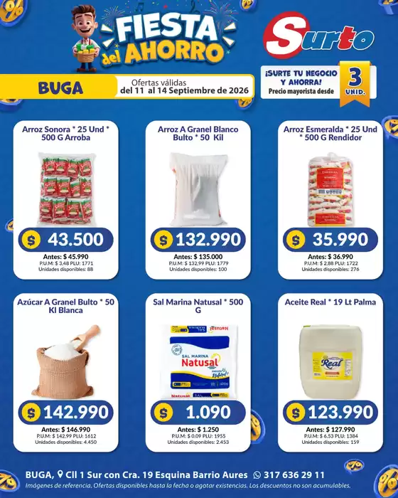 Catálogo Caribe Supermercados | Volante SURTO BUGA | 2026-09-11T00:00:00.000Z - 2026-09-14T00:00:00.000Z