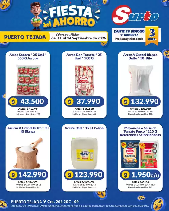 Catálogo Caribe Supermercados | Volante SURTO PUERTO | 2026-09-11T00:00:00.000Z - 2026-09-14T00:00:00.000Z
