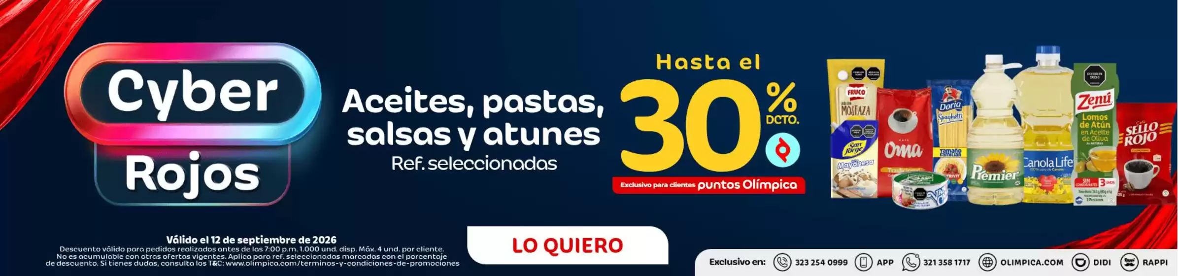 Catálogo Olímpica en Totoró | Nuestras mejores gangas | 2026-09-12T00:00:00.000Z - 2026-09-12T00:00:00.000Z
