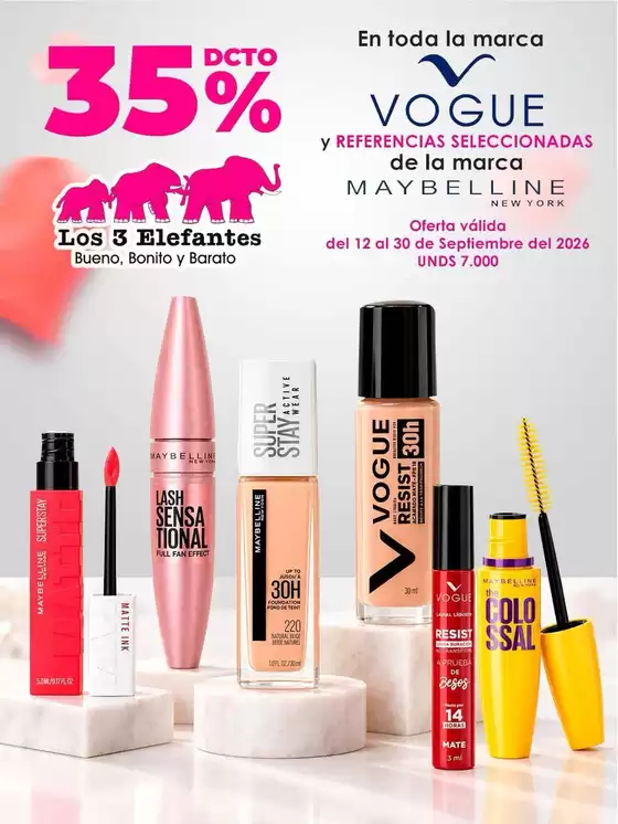 Catálogo Los Tres Elefantes en La Florida | Gran variedad de ofertas | 2026-09-12T00:00:00.000Z - 2026-09-30T00:00:00.000Z