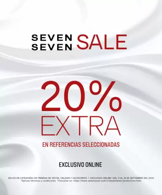 Catálogo Seven Seven | Sale 20% OFF en referencias seleccionadas | 2026-09-14T00:00:00.000Z - 2026-09-14T00:00:00.000Z