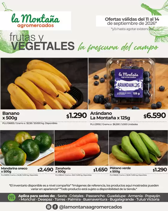 Catálogo La Montaña agromercados | Ofertas a La Montaña Agromercados | 2026-09-14T00:00:00.000Z - 2026-09-14T00:00:00.000Z