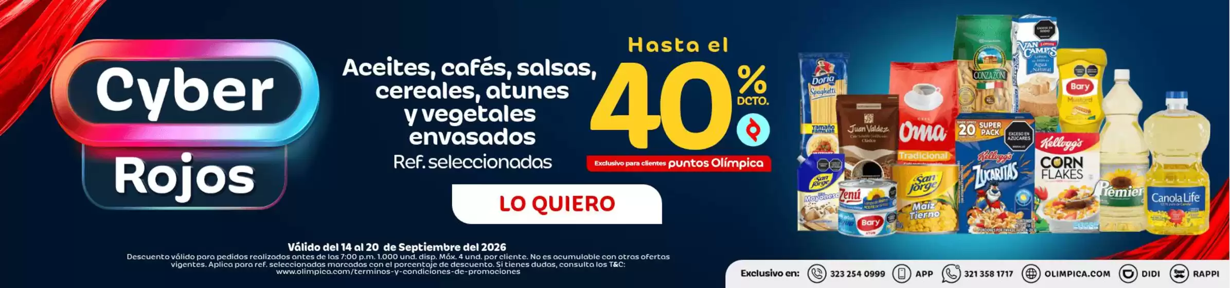 Catálogo Olímpica en Coveñas | Ofertas especiales atractivas para todos | 2026-09-14T00:00:00.000Z - 2026-09-20T00:00:00.000Z