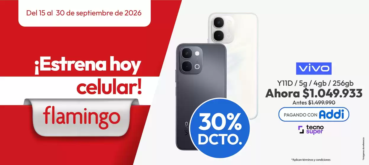 Catálogo Flamingo en Envigado | Nuevas ofertas para descubrir | 2026-09-15T00:00:00.000Z - 2026-09-30T00:00:00.000Z