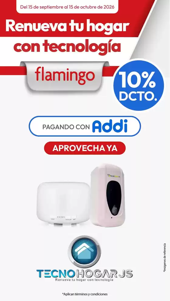Catálogo Flamingo en Envigado | Descuentos y promociones | 2026-09-15T00:00:00.000Z - 2026-10-15T00:00:00.000Z