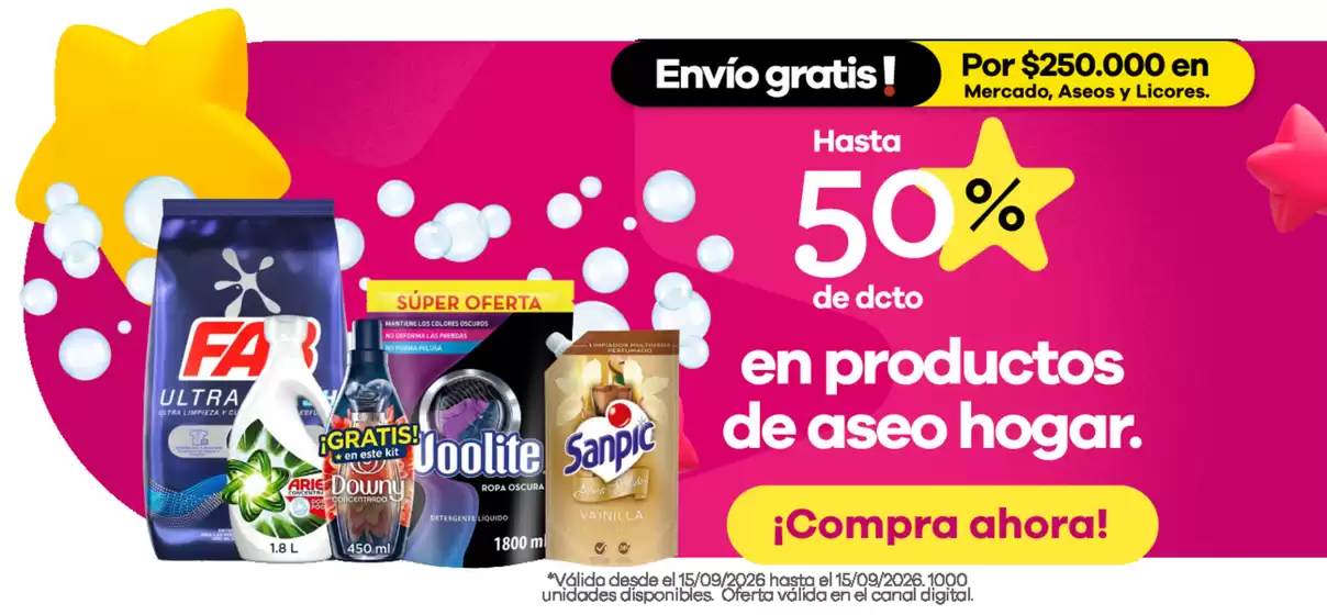 Catálogo Éxito | Ofertas principales para ahorradores | 2026-09-15T00:00:00.000Z - 2026-09-15T00:00:00.000Z