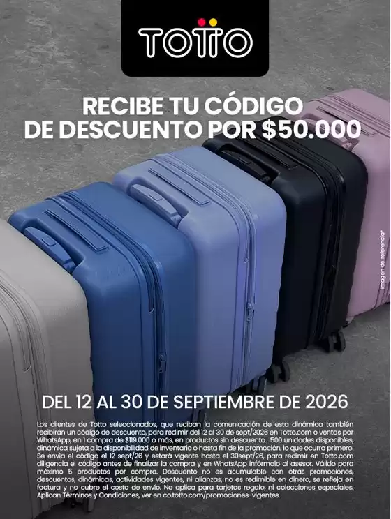 Catálogo Totto | Ofertas y gangas exclusivas | 2026-09-12T00:00:00.000Z - 2026-09-30T00:00:00.000Z