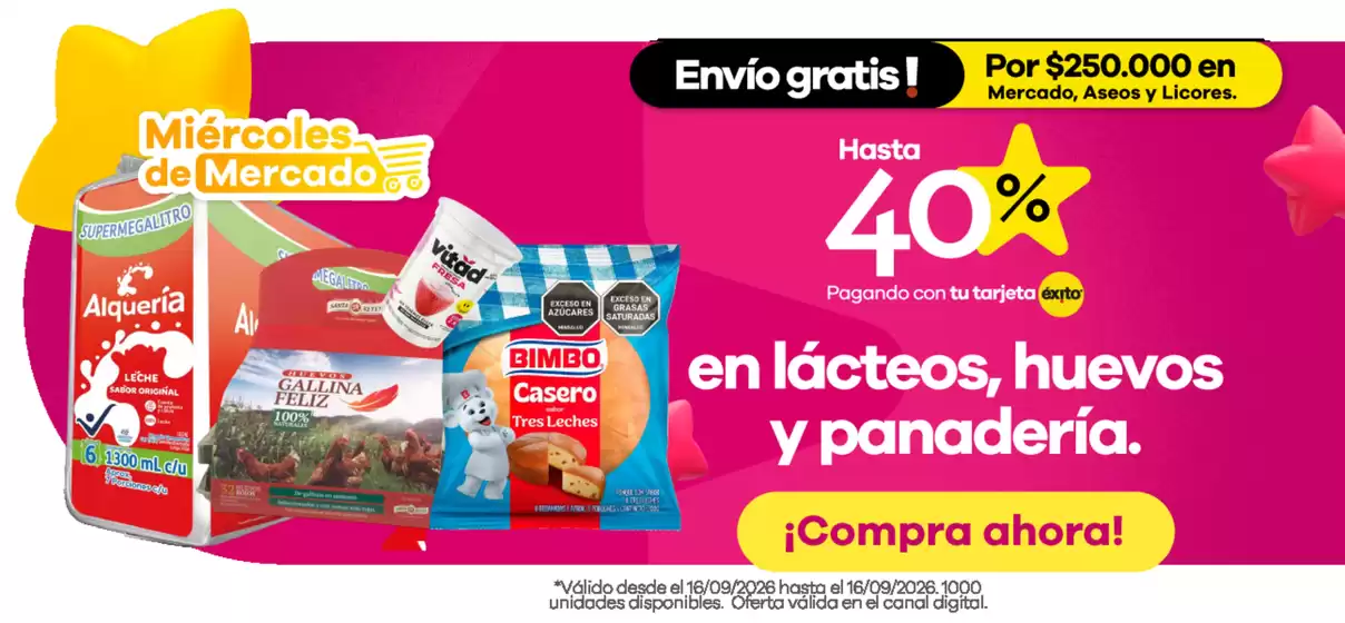 Catálogo Éxito | Gangas exclusivas | 2026-09-16T00:00:00.000Z - 2026-09-16T00:00:00.000Z