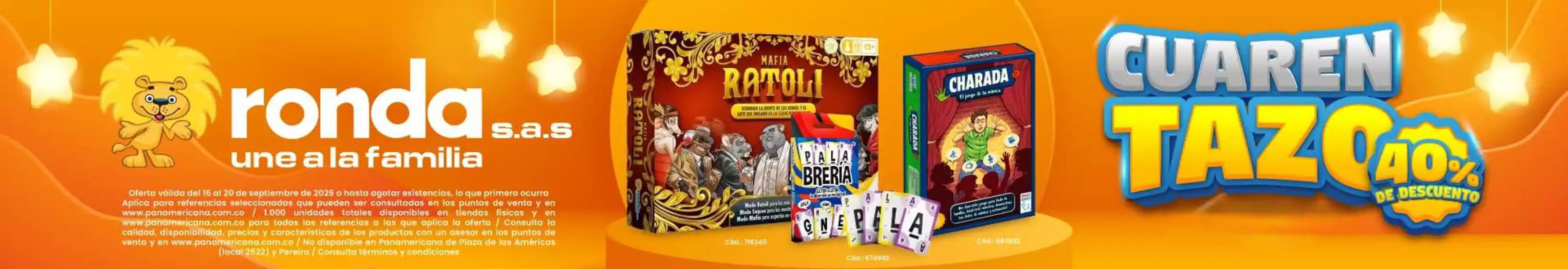 Catálogo Panamericana | Ofertas 40% OFF | 2026-09-16T00:00:00.000Z - 2026-09-20T00:00:00.000Z