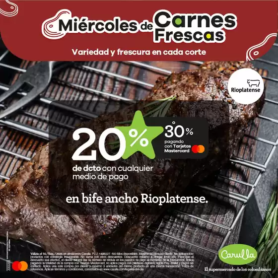 Catálogo Carulla | Miércoles de Carnes | 2026-09-16T00:00:00.000Z - 2026-09-16T00:00:00.000Z
