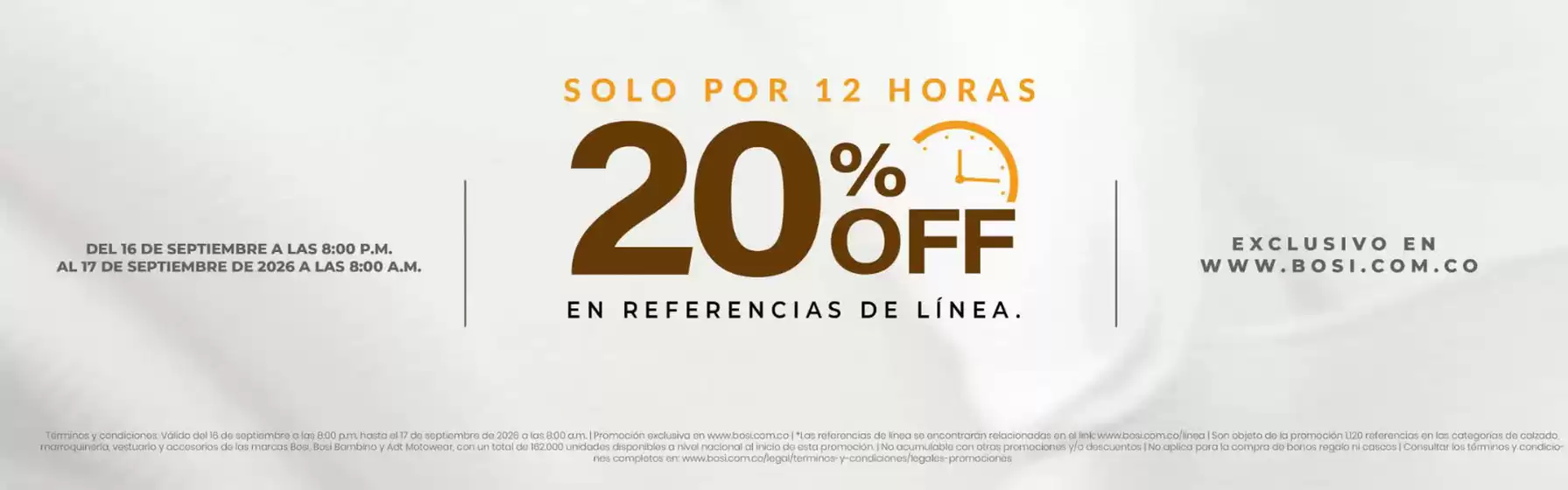 Catálogo Bosi en Saldaña | Solo por 12 horas 20% OFF | 2026-09-17T00:00:00.000Z - 2026-09-17T00:00:00.000Z