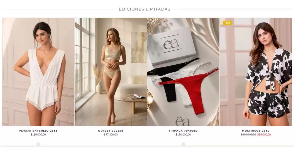 Catálogo EA Lingerie en Candelaria Valle del Cauca | Precios Especiales | 2026-09-17T00:00:00.000Z - 2026-09-30T00:00:00.000Z