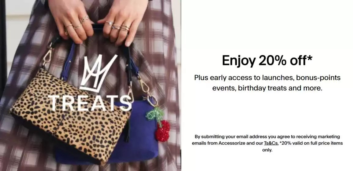 Catálogo Accessorize | Enjoy 20% OFF  | 2026-09-17T00:00:00.000Z - 2026-09-30T00:00:00.000Z