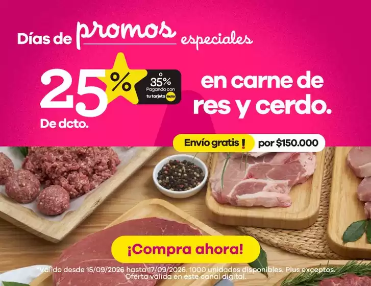 Catálogo Éxito | Ofertas especiales atractivas para todos | 2026-09-15T00:00:00.000Z - 2026-09-17T00:00:00.000Z