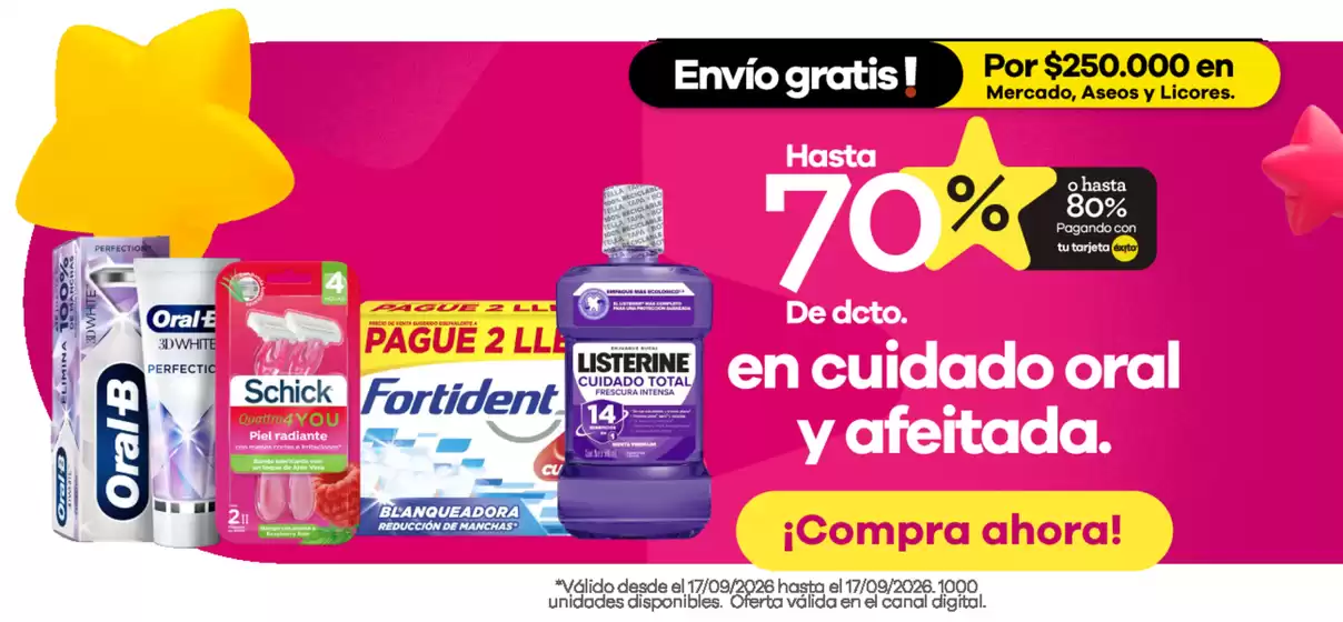 Catálogo Éxito | Grandes descuentos en productos seleccionados | 2026-09-17T00:00:00.000Z - 2026-09-17T00:00:00.000Z