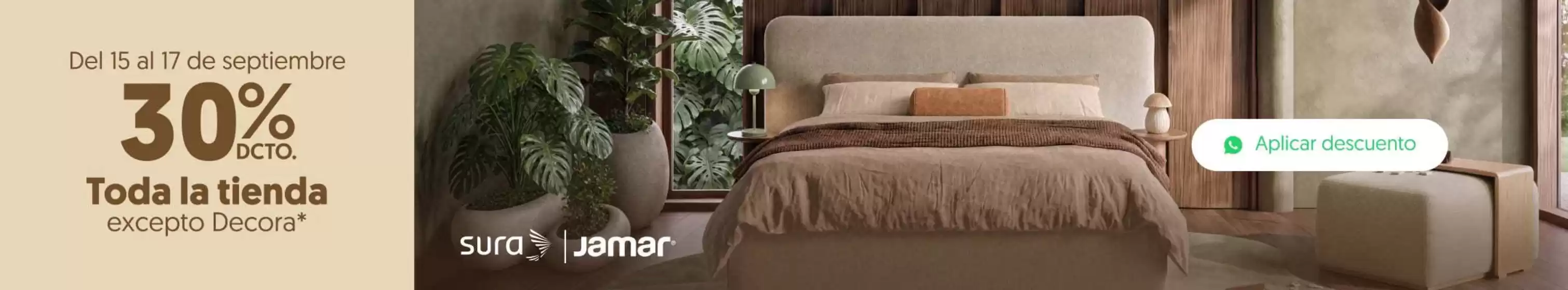 Catálogo Muebles Jamar en Ponedera | Ofertas exclusivas para nuestros clientes | 2026-09-15T00:00:00.000Z - 2026-09-17T00:00:00.000Z