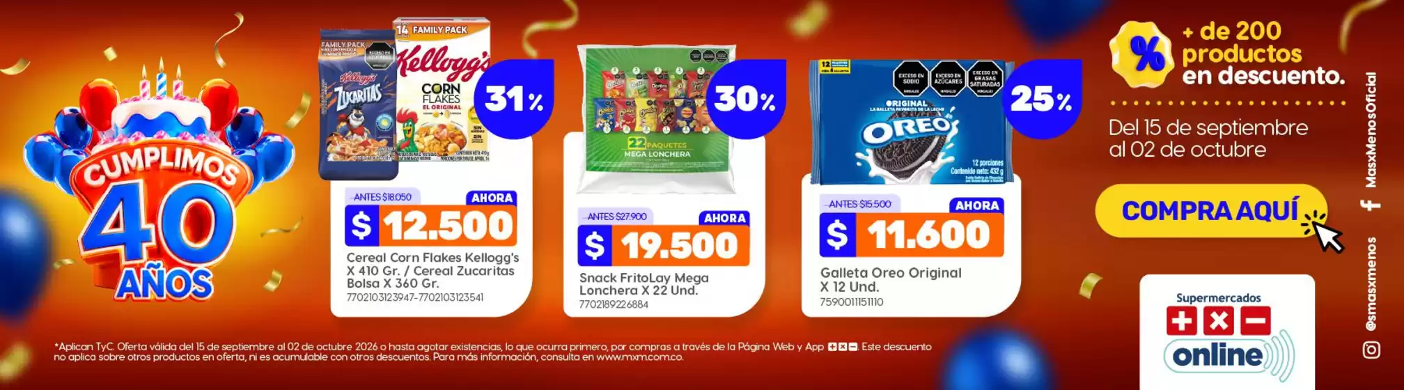 Catálogo Más x Menos | Promociones actuales | 2026-09-15T00:00:00.000Z - 2026-10-02T00:00:00.000Z