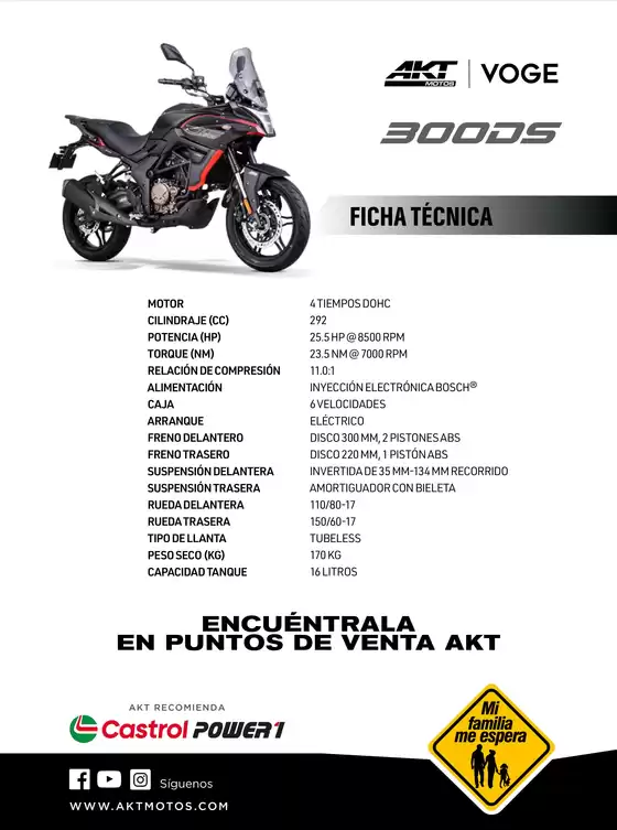 Catálogo AKT en San Marcos | Ficha tecnica ds 300 | 2026-09-17T00:00:00.000Z - 2026-10-01T00:00:00.000Z