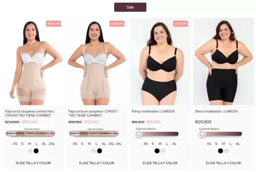 Catálogo Fajas MariaE | Sale | 2026-09-17T00:00:00.000Z - 2026-09-22T00:00:00.000Z
