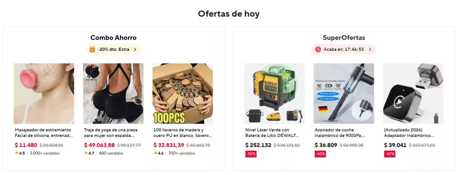 Catálogo Ali Express en Aranzazu | Ofertas de hoy | 2026-09-18T00:00:00.000Z - 2026-09-18T00:00:00.000Z