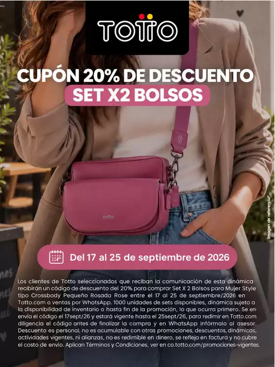 Catálogo Totto en Ibagué | Ofertas Totto | 2026-09-17T00:00:00.000Z - 2026-09-25T00:00:00.000Z