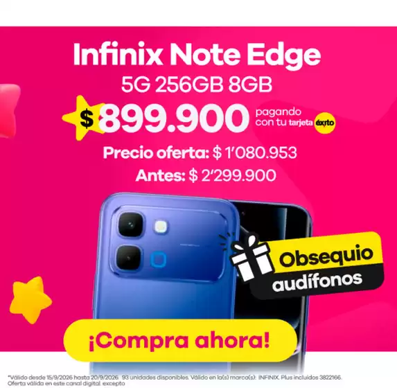 Catálogo Éxito en Duitama | Grandes descuentos en productos seleccionados | 2026-09-15T00:00:00.000Z - 2026-09-20T00:00:00.000Z