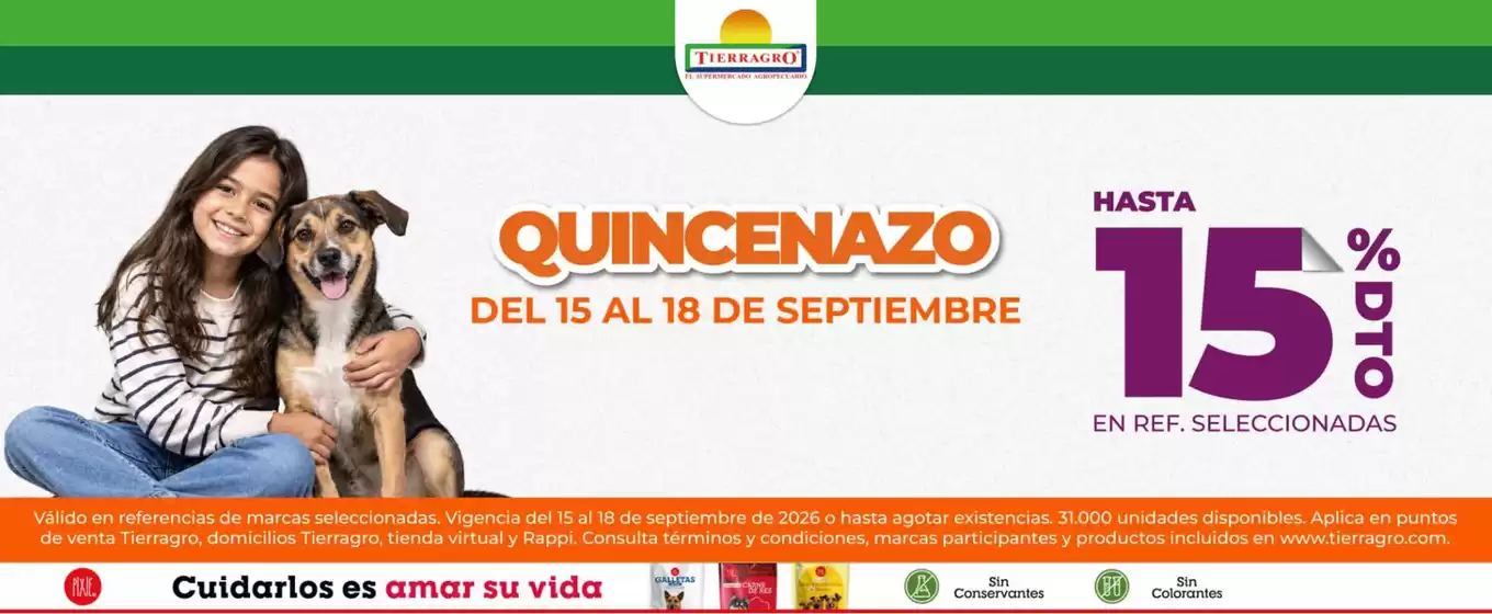 Catálogo Tierragro | Hasta 15% Off Ref. Selecci. | 2026-09-18T00:00:00.000Z - 2026-09-18T00:00:00.000Z