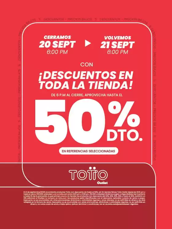 Catálogo Totto | Descubre ofertas atractivas | 2026-09-20T00:00:00.000Z - 2026-09-21T00:00:00.000Z