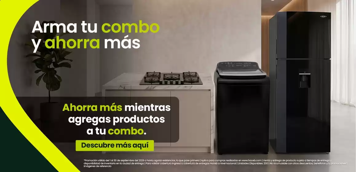 Catálogo Haceb | Excelente oferta para cazadores de gangas | 2026-09-01T00:00:00.000Z - 2026-09-30T00:00:00.000Z