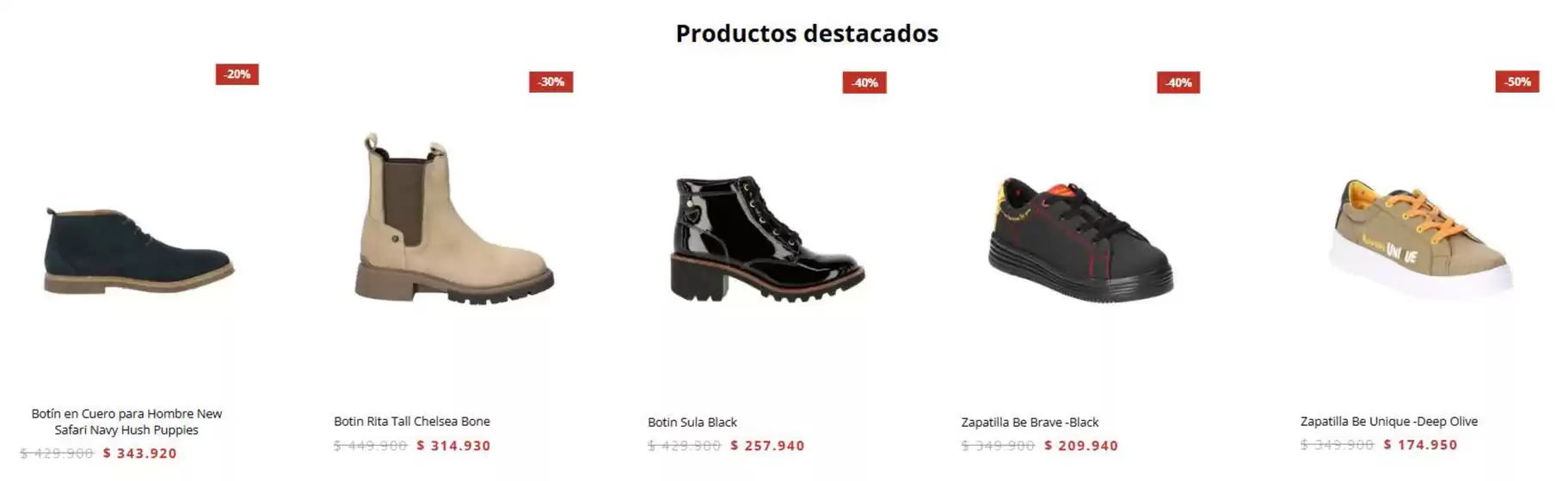 Catálogo Hush Puppies | Productos Destacados | 2026-09-22T00:00:00.000Z - 2026-09-30T00:00:00.000Z