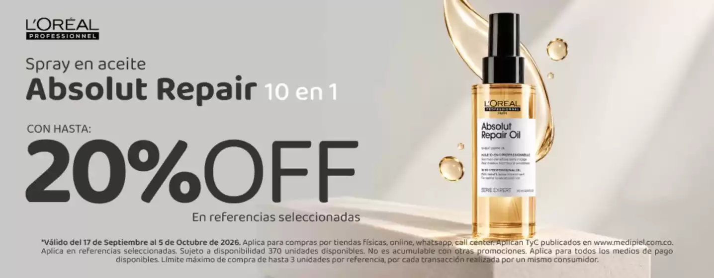 Catálogo MediPiel | Recibe Hasta: 20% OFF en Ref.Selecci. | 2026-09-23T00:00:00.000Z - 2026-10-05T00:00:00.000Z