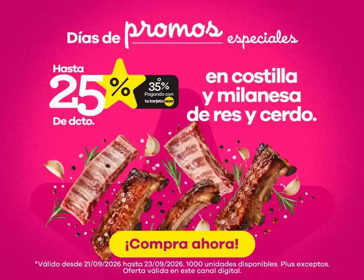 Catálogo Éxito | Ofertas y gangas exclusivas | 2026-09-21T00:00:00.000Z - 2026-09-23T00:00:00.000Z