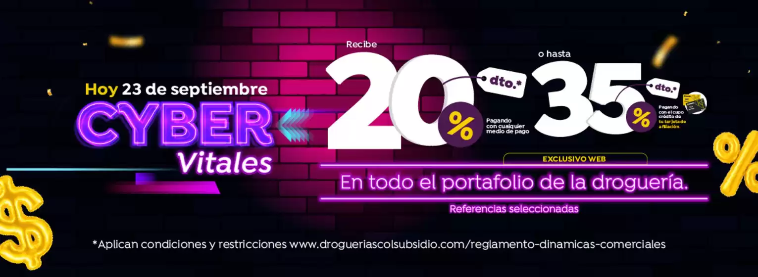 Catálogo Droguerías Colsubsidio | Promociones actuales | 2026-09-23T00:00:00.000Z - 2026-09-23T00:00:00.000Z