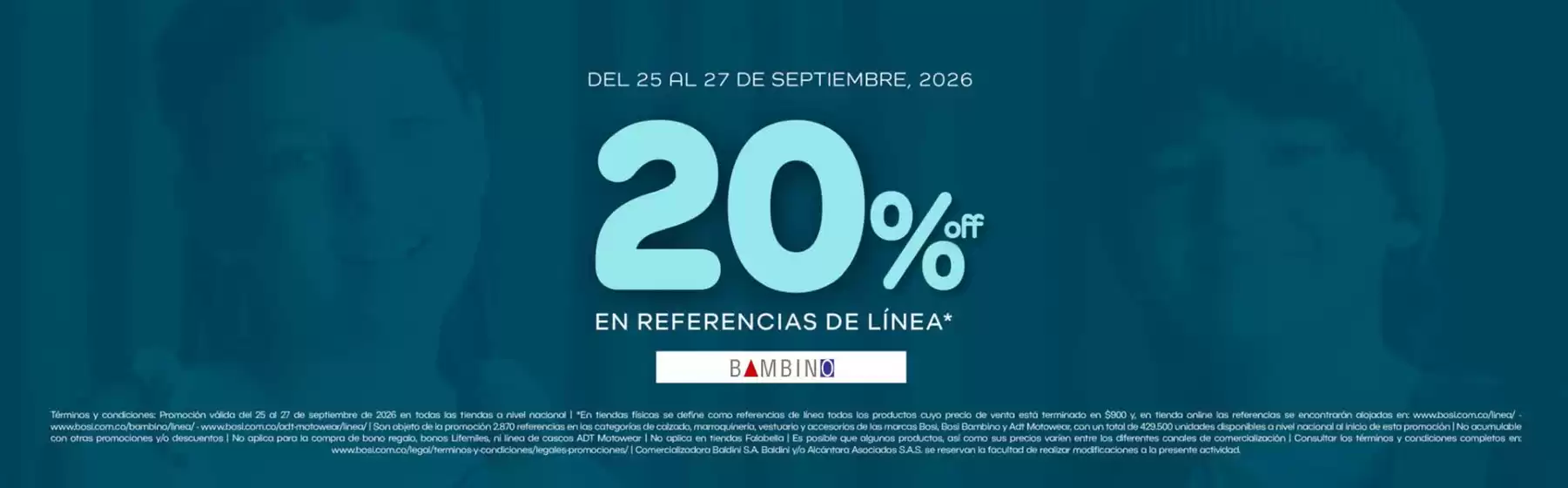 Catálogo Bosi Bambino | 20% OFF en Ref. Selecc. | 2026-09-25T00:00:00.000Z - 2026-09-27T00:00:00.000Z