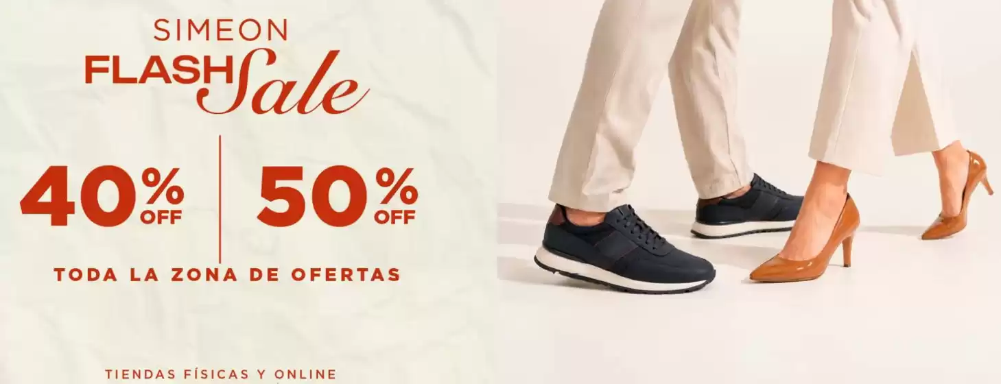 Catálogo Simeón | Flash Sale 40% Off y 50% Off | 2026-09-25T00:00:00.000Z - 2026-09-27T00:00:00.000Z