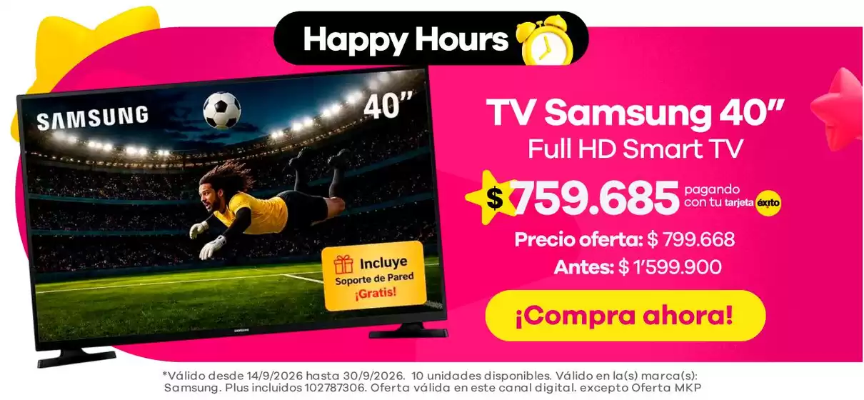 Catálogo Éxito en Itagüí | Gangas y ofertas actuales | 2026-09-14T00:00:00.000Z - 2026-09-30T00:00:00.000Z