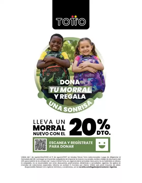 Catálogo Totto en La Virginia | Ofertas y promociones actuales | 2026-09-01T00:00:00.000Z - 2027-08-31T00:00:00.000Z