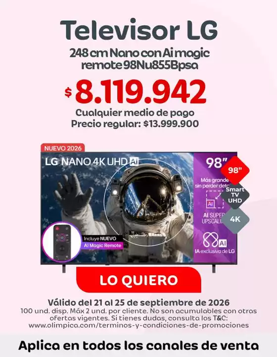 Catálogo Olímpica | Ofertas y gangas exclusivas | 2026-09-21T00:00:00.000Z - 2026-09-25T00:00:00.000Z