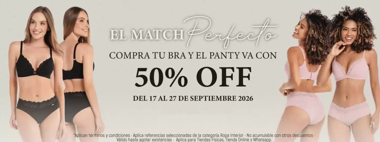 Catálogo Laura | Compra tu bra y el panty VA con descuento 50% OFF | 2026-09-25T00:00:00.000Z - 2026-09-27T00:00:00.000Z