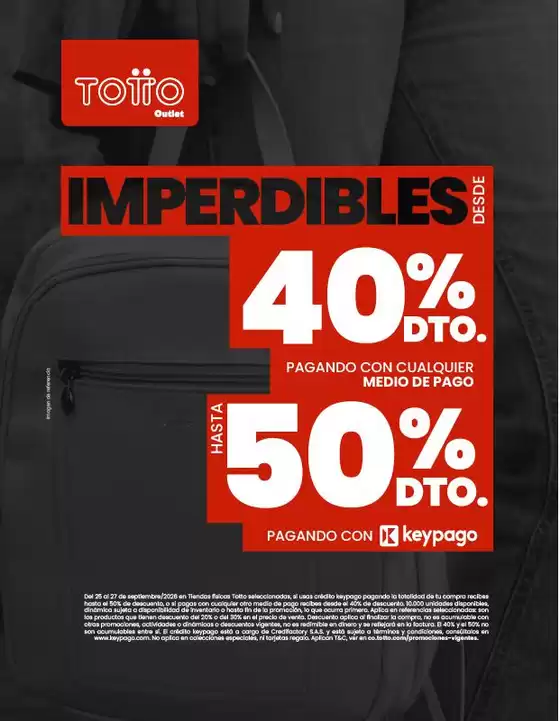Catálogo Totto | Nuestras mejores gangas | 2026-09-25T00:00:00.000Z - 2026-09-27T00:00:00.000Z